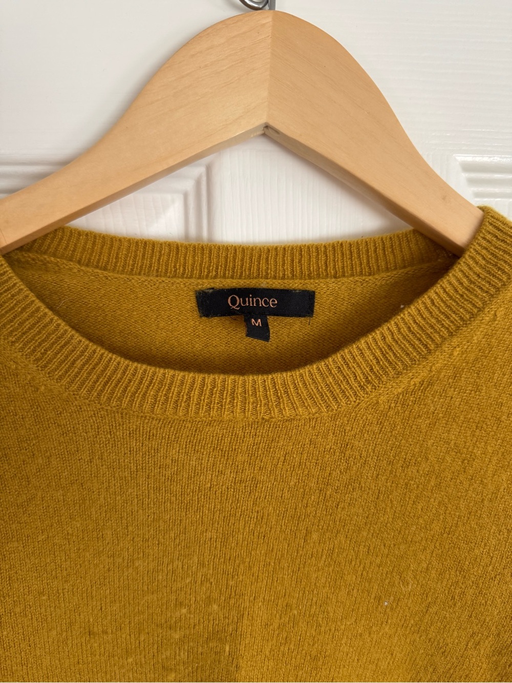 Quince Women's Crewneck Sweater in Mustard Yellow